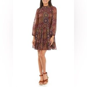 MELANIE | Multicolor Patterned Dress